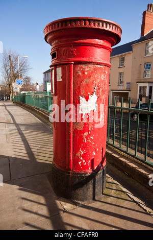 British Red post box,mail,royal mail post box, Banque D'Images