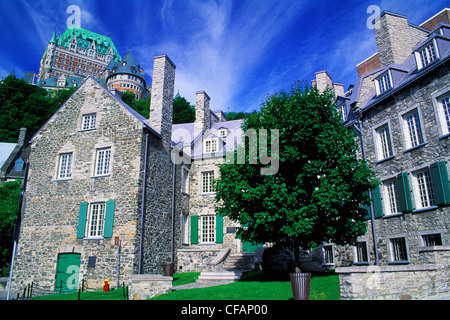 Quartier de la Place Royale et le Château Frontenac, Québec, Québec, Canada Banque D'Images