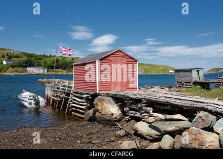 Abri de pêche à New Perlican, Terre-Neuve et Labrador, Canada. Banque D'Images