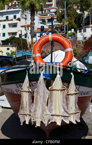 Port de Camara de Lobos, Madère Banque D'Images