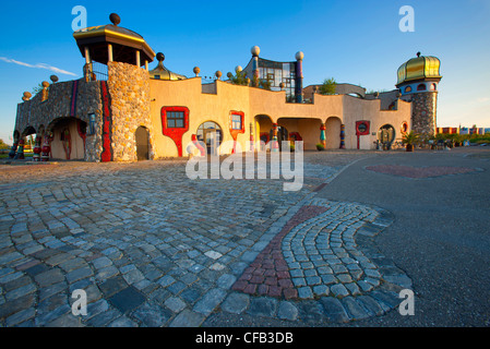 Hundertwasser, Staad, Suisse, dans le canton de St-Gall, Lac de Constance, marché couvert, l'architecture, l'artiste, l'Hundertwas Banque D'Images