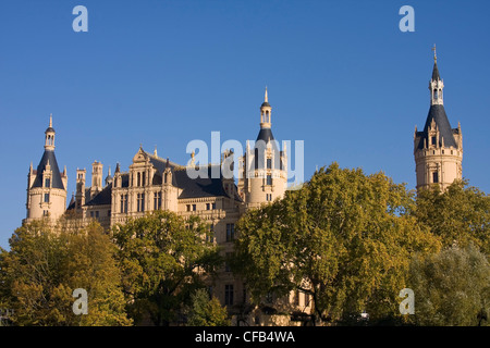 Château de Schwerin, Schleswig-Holstein, Allemagne, Europe, château, Banque D'Images