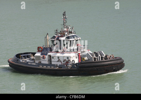 Rio Tuira je tug boat sur le lac Gatun, Panama Banque D'Images