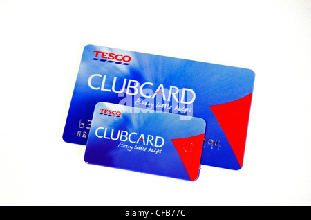 Tesco clubcard Banque D'Images