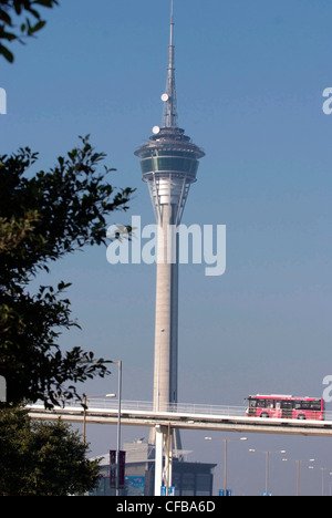 Chine - Macao Macau Tower Convention & Entertainment Center & Sai Van Bridge Banque D'Images