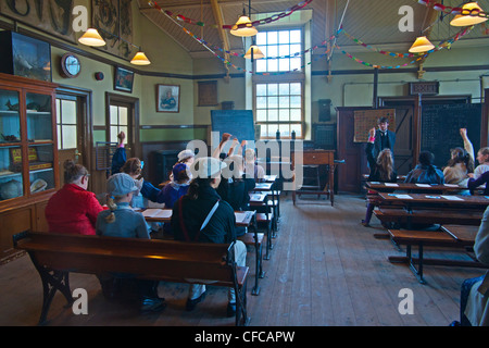 Beamish museum, old school, le Village de la mine de classe, 1913, Durham, Angleterre Banque D'Images