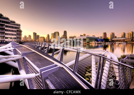 Le Village des athlètes vue sur False Creek, BC Banque D'Images