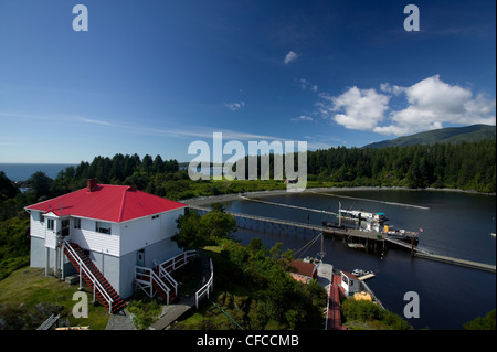 Yuquot, également connu sous le nom de Friendly Cove, dans l'ouest de l'île de Vancouver, Colombie-Britannique, Canada. Banque D'Images