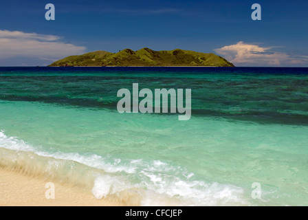 L'île d'Matamaoa Tavua island, Fidji, Pacifique sud. Banque D'Images