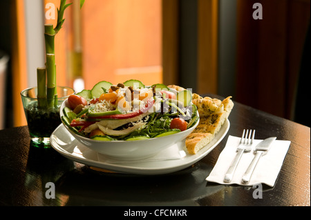 Salade fraîche de mandarines complète Banque D'Images