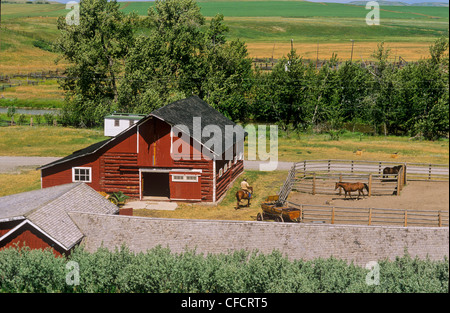 Lieu historique national du Ranch-Bar U, Longview, Alberta, Canada Banque D'Images