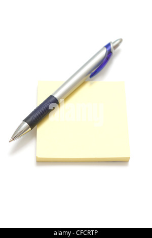 Bloc-notes et un stylo Banque D'Images