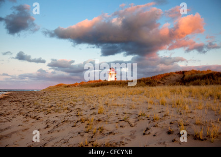 Phare Covehead, Prince Edward Island National Park, Prince Edward Island, Canada Banque D'Images