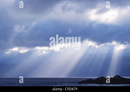 Queen Charlotte Islands - Hadia Gwaii - "Dieu chevrons', British Columbia, Canada. Banque D'Images