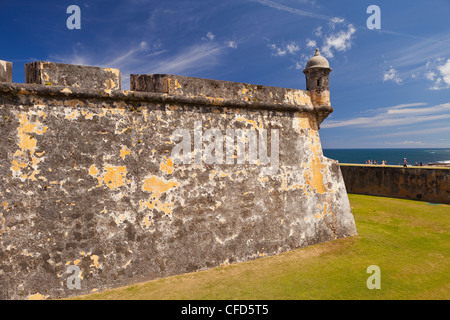 OLD SAN JUAN, Puerto Rico - Castillo San Felipe del Morro, la forteresse historique. Banque D'Images