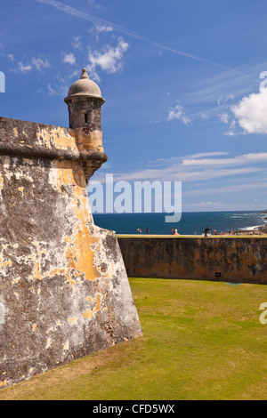 OLD SAN JUAN, Puerto Rico - Castillo San Felipe del Morro, la forteresse historique. Banque D'Images