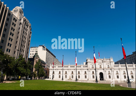 Palacio de la Moneda, Santiago, Chili, Amérique du Sud Banque D'Images