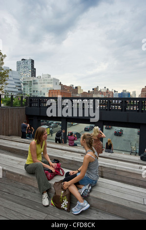 Le parc High Line, Chelsea, Manhattan, New York, USA Banque D'Images