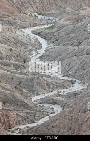 De Badlands Font's Point, Anza-Borrego Desert State Park, Californie, États-Unis d'Amérique, Banque D'Images