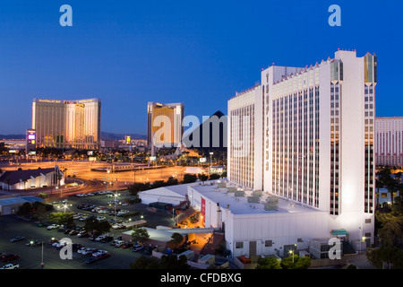 L'hôtel Tropicana, et Mandalay Bay Casinos, Las Vegas, Nevada, United States of America, Banque D'Images