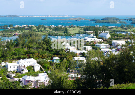 Sur un excellent son et de plus petits Riddell's Bay, les Bermudes, l'Amérique centrale Banque D'Images