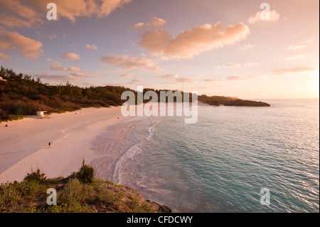 Plage de Horseshoe Bay, Bermudes, l'Amérique centrale Banque D'Images