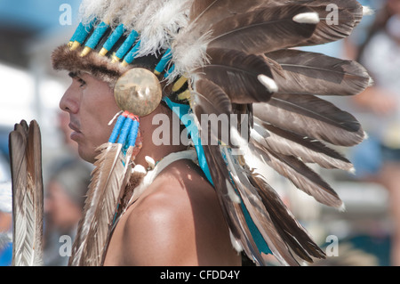 Un Native American man de Pendelton Yakama Nation Banque D'Images