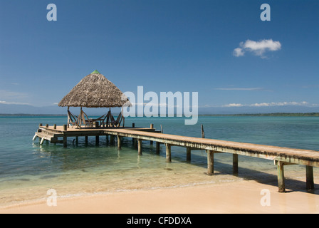 Jetée, Isla Bastimentos, Bocas del Toro, PANAMA, Amérique Centrale Banque D'Images