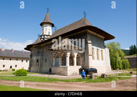 Le monastère de Sucevita, Bucovine, UNESCO World Heritage Site, Roumanie, Europe Banque D'Images