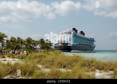 Dans l'Bahames Castaway Cay sur la ligne de croisière de Disney's Disney Dream Cruise Ship Banque D'Images