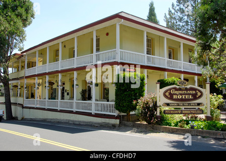 Groveland Hotel à Groveland, pionnier ville de la ruée vers l'extérieur du Parc National de Yosemite en Californie Banque D'Images