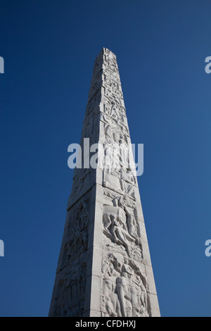 Obélisque Marconi Guglielmo Marconi, Square, quartier EUR, Rome, Latium, Italie, Europe Banque D'Images