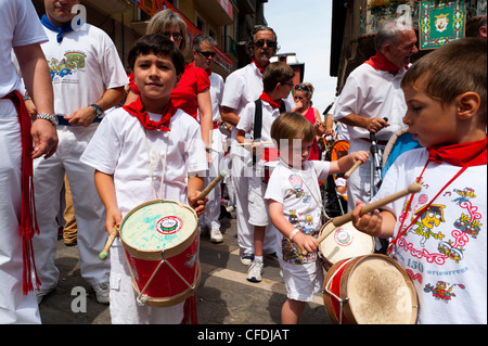 El Hormiguero (tambours), San Fermín, Pampelune, Navarre, Espagne, Europe) Banque D'Images