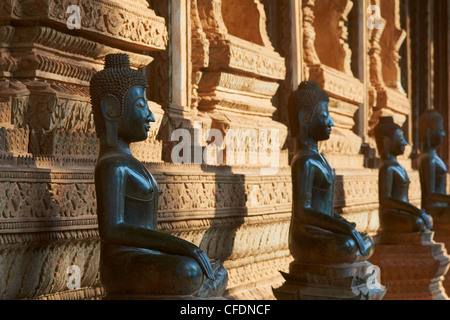 Des statues de Bouddha, le Haw Pha Kaeo, Vientiane, Laos, Indochine, Asie du Sud-Est, l'Asie Banque D'Images