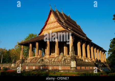 Haw Pha Kaeo Temple datant de 1565, aujourd'hui musée national d'art religieux, Vientiane, Laos, Indochine, Asie du Sud-Est, l'Asie Banque D'Images