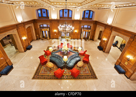 Hall de l'Hôtel Fairmont Château Laurier, Ottawa, Ontario, Canada Banque D'Images