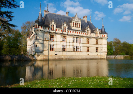 Azay le Rideau chateau, UNESCO World Heritage Site, Indre et Loire, Loire, France, Europe Banque D'Images