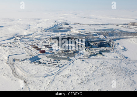 Rio Tinto Diavik Diamond Mine, lac de domaine Graskimberlite, Territoires du Nord-Ouest, Canada Banque D'Images