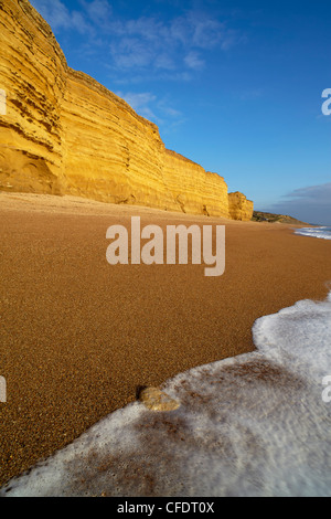 Un après-midi à,Burton Bradstock, Côte Jurassique, site classé au Patrimoine Mondial de l'UNESCO, Dorset, Angleterre, Royaume-Uni Banque D'Images