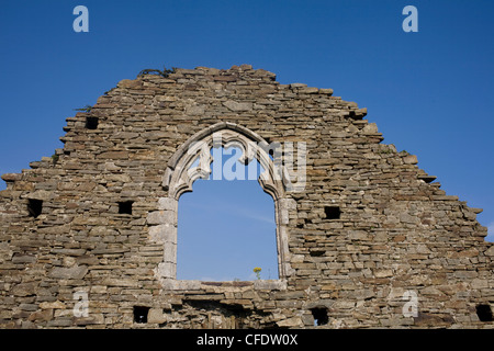 Capel Mair, une ruine depuis la dissolution des monastères, Margam, Port Talbot, West Glamorgan, Pays de Galles, Royaume-Uni, Europe Banque D'Images