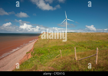 Les éoliennes, la Norvège, l'Île du Prince Édouard, Canada Banque D'Images