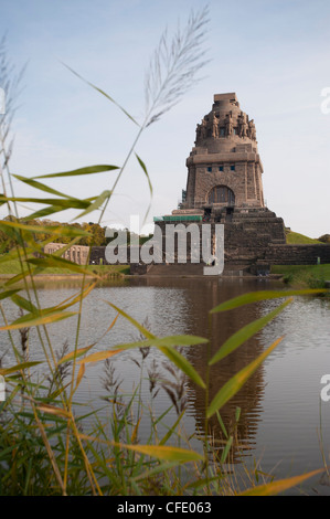 Monument de la Bataille des Nations de Leipzig, Saxe, Allemagne, Europe Banque D'Images