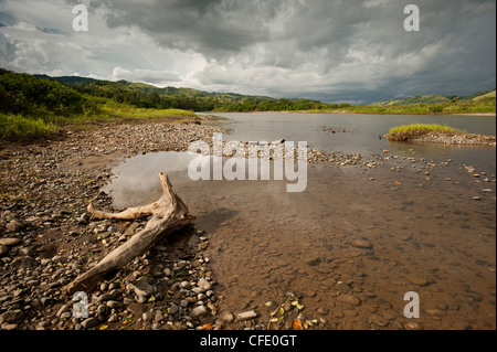 Rivière de Sigatoka, Viti Levu, Fidji, la Mélanésie, l'Océanie, Pacifique Banque D'Images