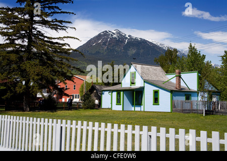 Moore historique Homestead, Klondike Gold Rush National Historical Park, Skagway, le sud-est de l'Alaska, États-Unis d'Amérique Banque D'Images