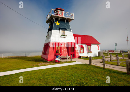 Phare acadien, Grande-Anse, Nouveau-Brunswick, Canada Banque D'Images