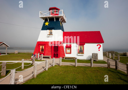 Phare acadien, Grande-Anse, Nouveau-Brunswick, Canada Banque D'Images