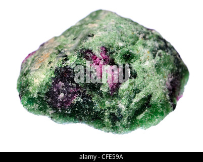 Anyolite - Zoisite vert avec Ruby (de Tanzanie) Banque D'Images