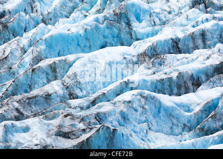 La texture du glacier en Nouvelle Zélande Banque D'Images