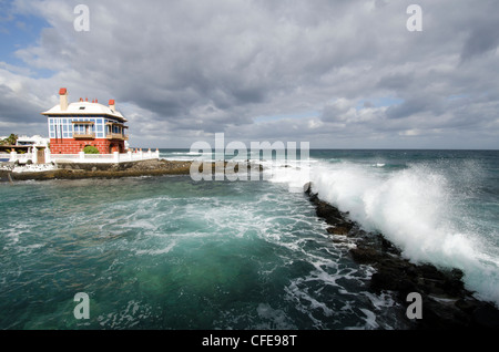 Maison Bleue en Arrieta - Lanzarote, Îles Canaries Banque D'Images