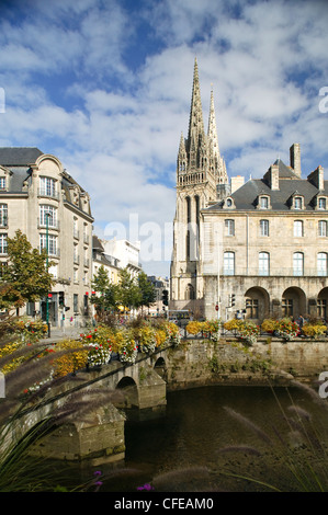 Pont Sainte Catherine Quimper Finistere Bretagne France Banque D'Images